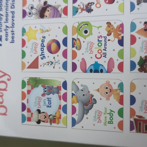 NIB Disney Baby Book Block 12 Board Books - Picture 7 of 10